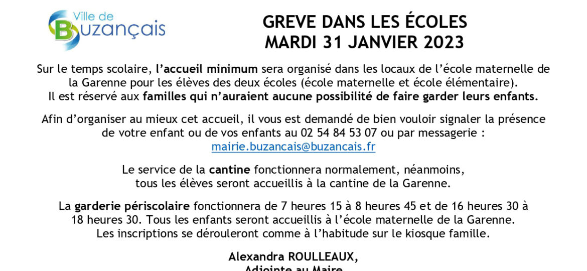 grève du 31 janvier 2023