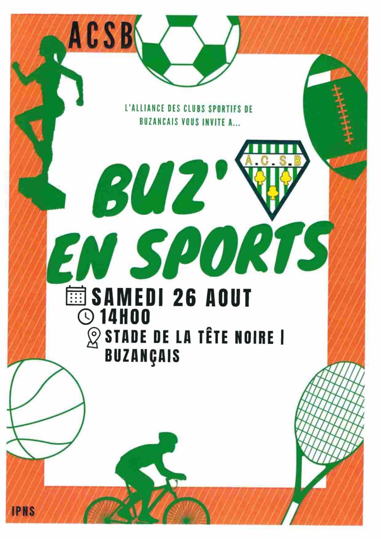 Affiche buz en sport