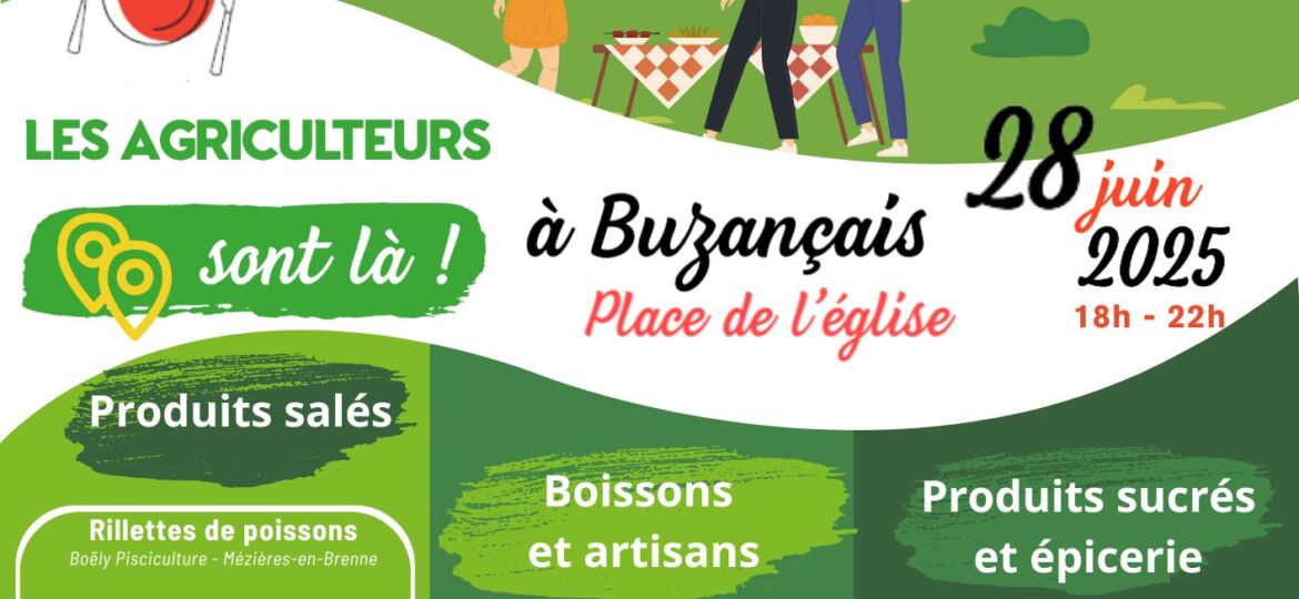 LISTE PRODUCTEURS BUZANCAIS 28 JUIN