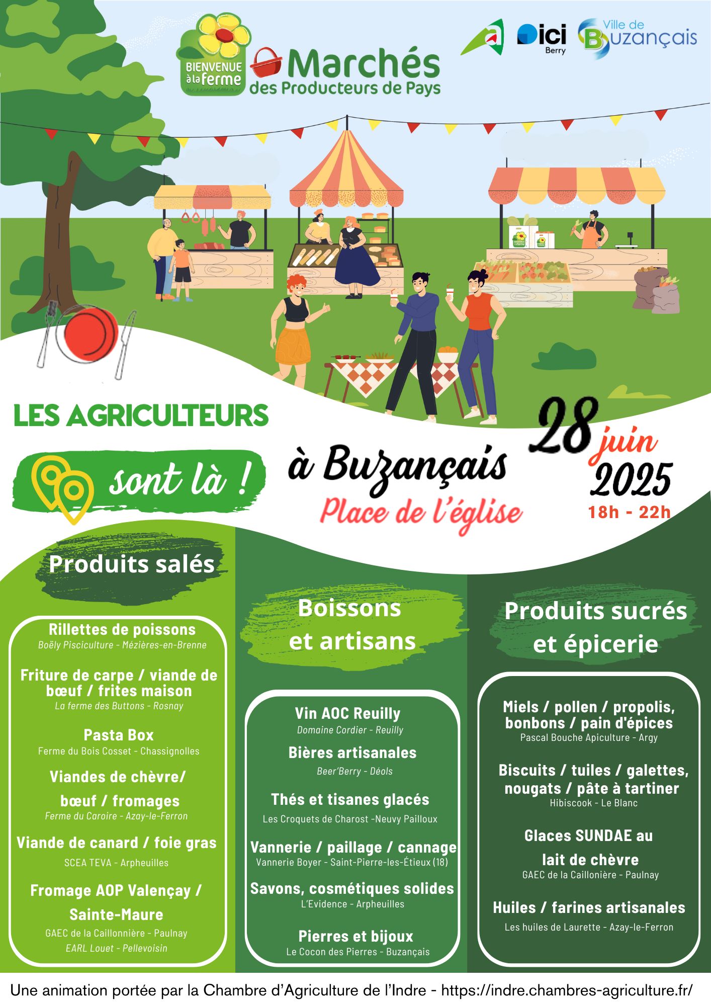 LISTE PRODUCTEURS BUZANCAIS 28 JUIN