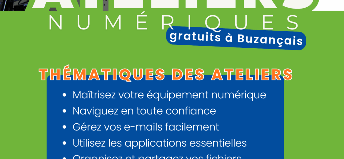 Ateliers numériques - flyer